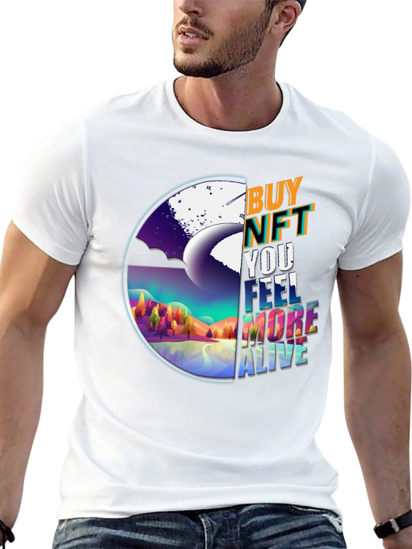 Buy NFT T-Shirt: Feel More Alive Graphic Tee