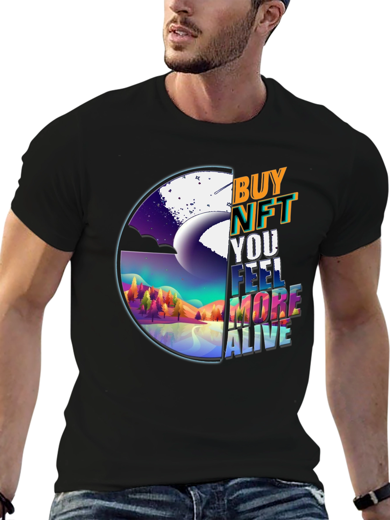 Buy NFT T-Shirt: Feel More Alive Graphic Tee