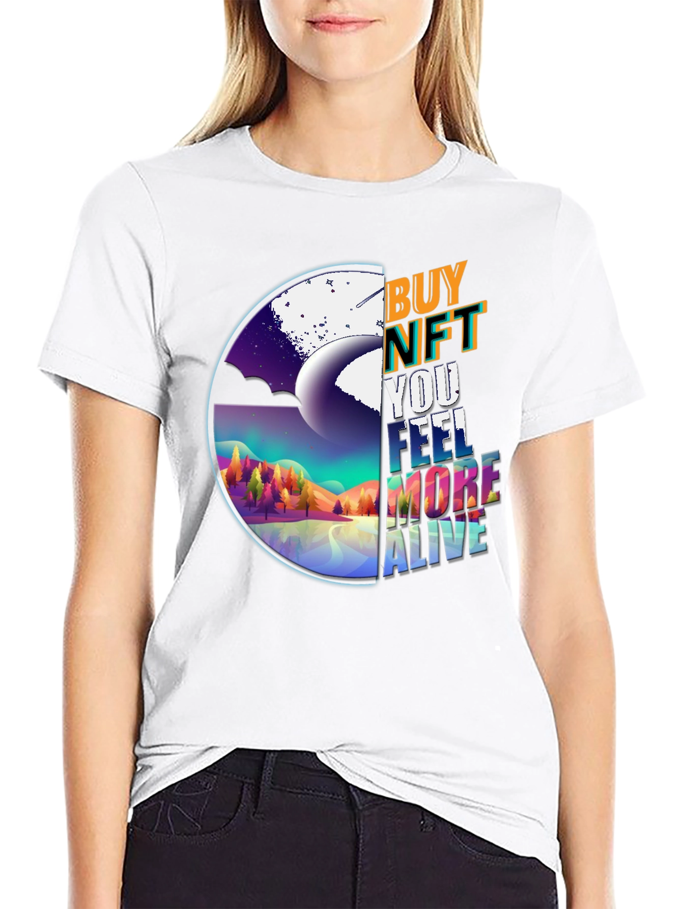 Buy NFT T-Shirt: Feel More Alive Graphic Tee