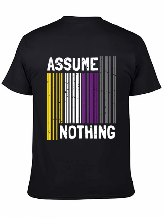 Assume Nothing Barcode Pride T-Shirt