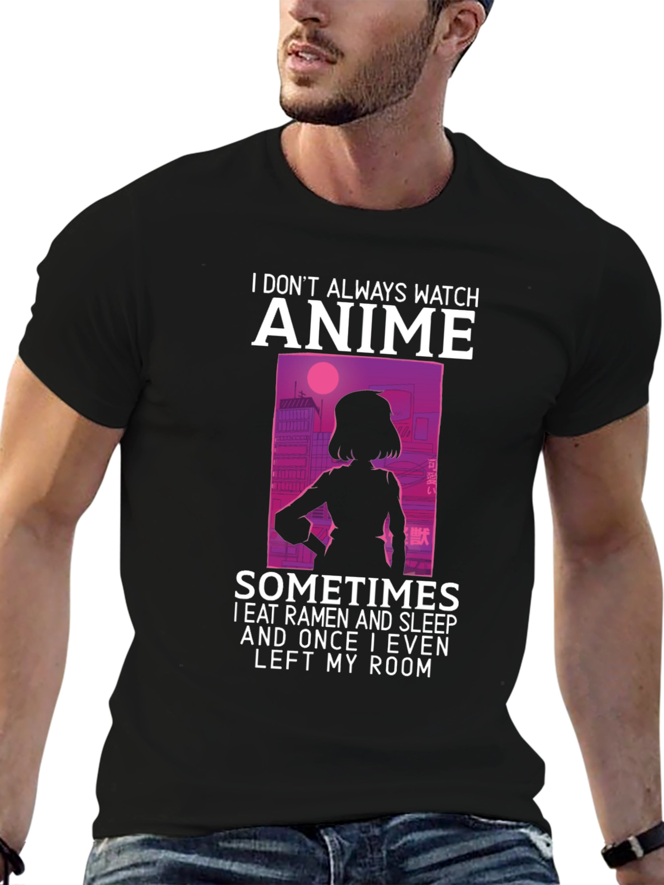 Anime Lover T-Shirt - Ramen & Sleep Design