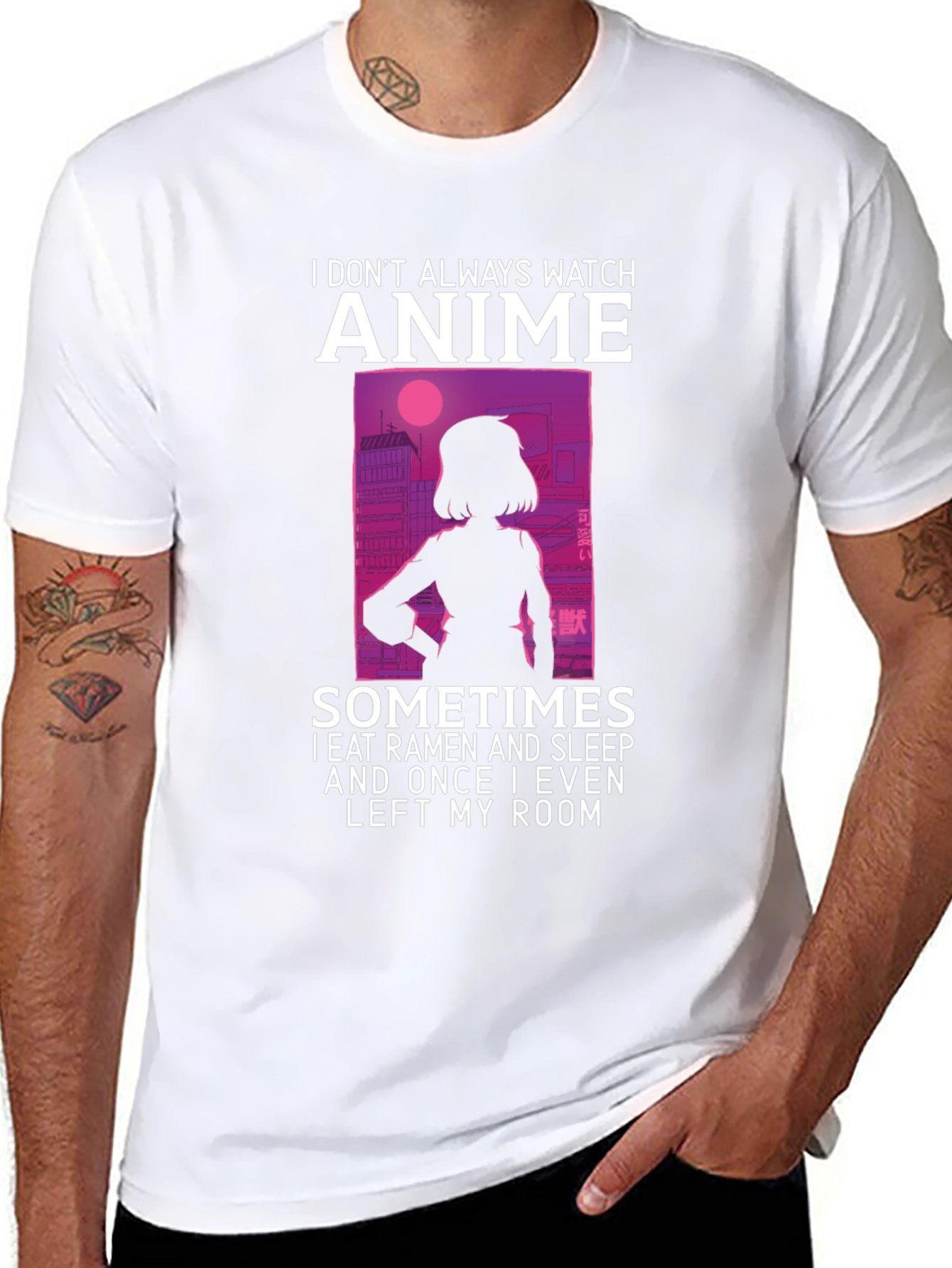 Anime Lover T-Shirt - Ramen & Sleep Design