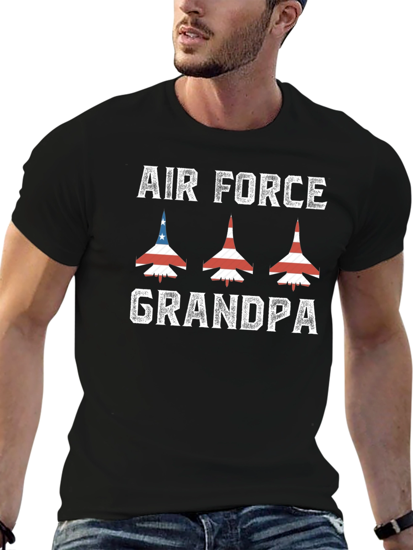 Air Force Grandpa Graphic T-Shirt