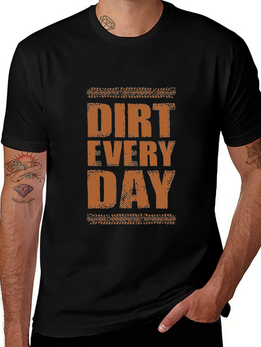 Dirt Every Day Black Graphic Tee