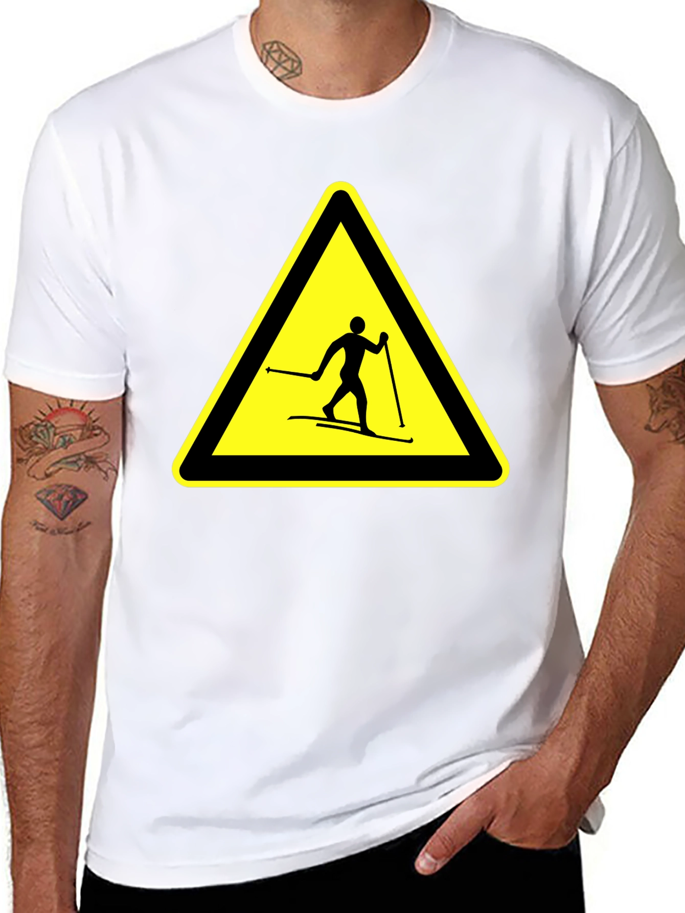 Ski Hazard Black T-Shirt