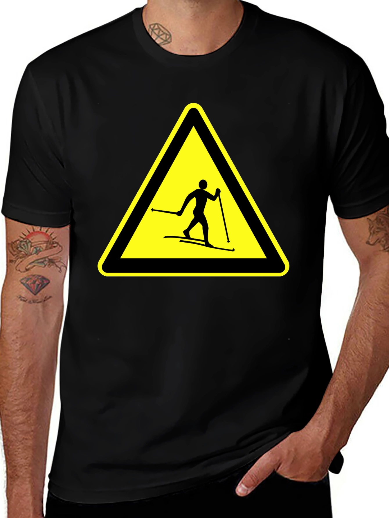 Ski Hazard Black T-Shirt