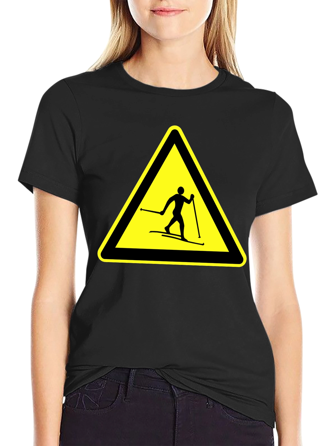 Ski Hazard Black T-Shirt