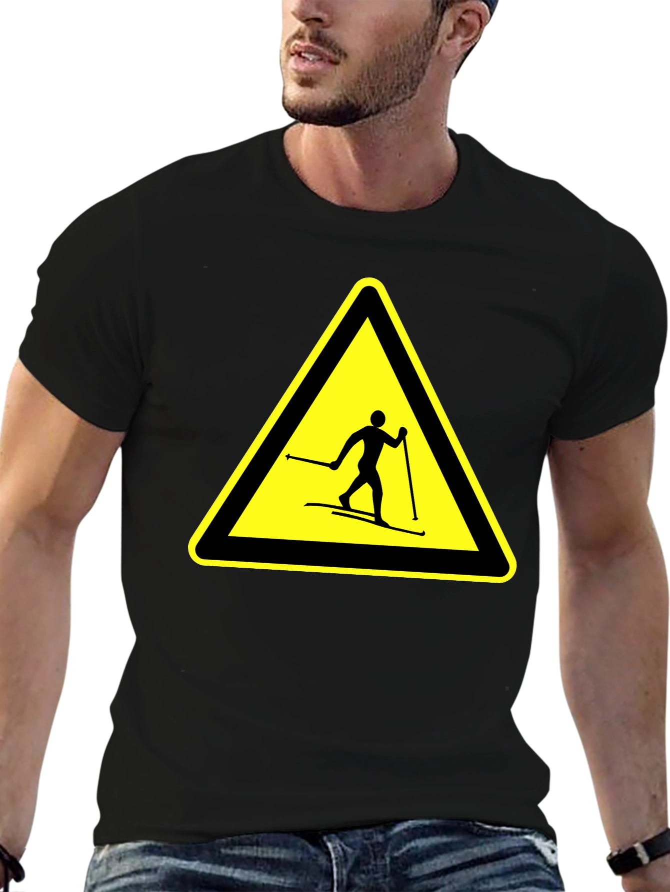 Ski Hazard Black T-Shirt
