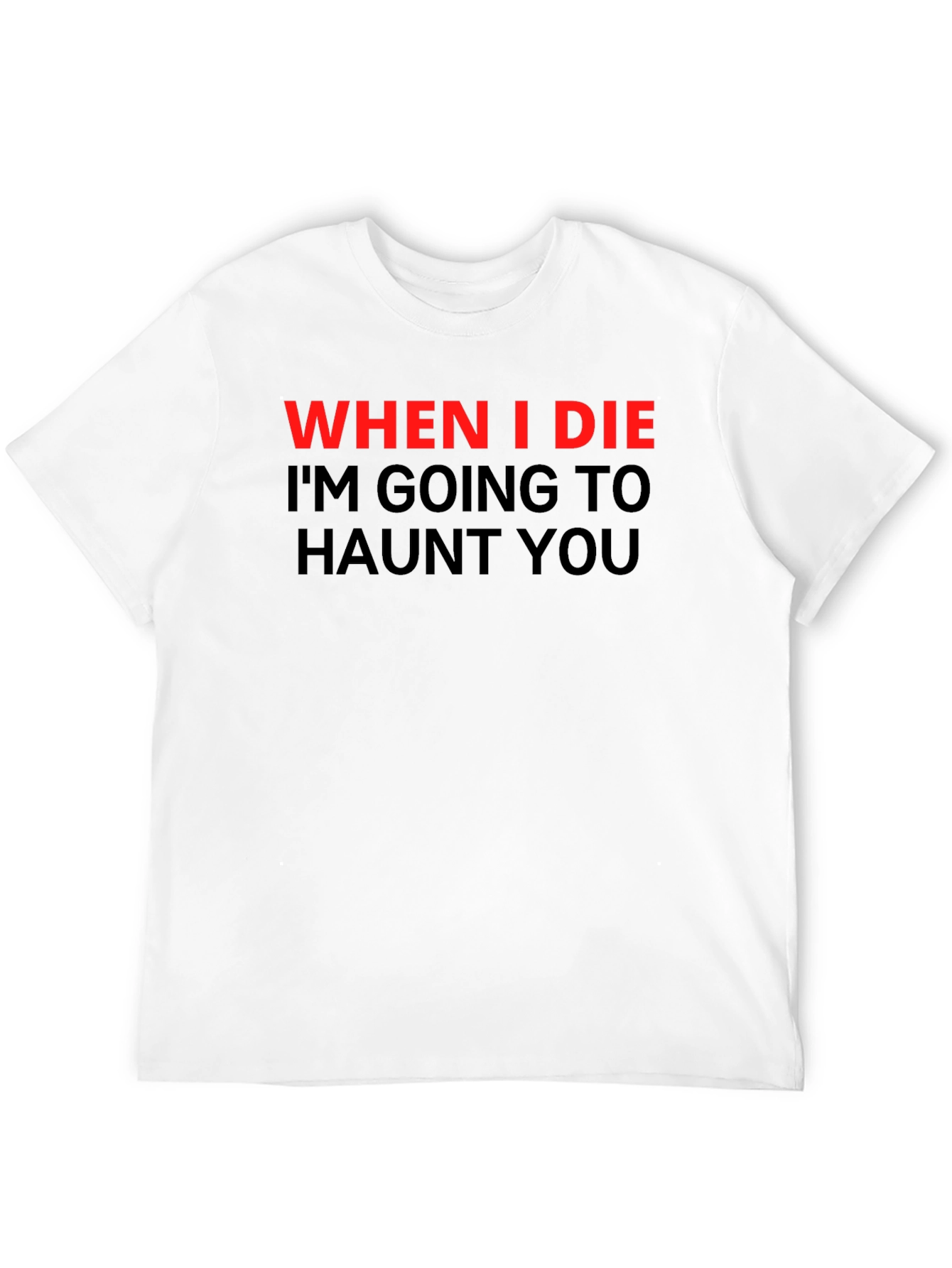 Haunted T-Shirt: When I Die Ill Haunt You