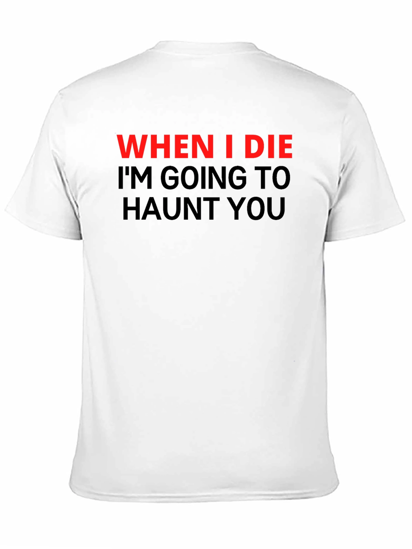 Haunted T-Shirt: When I Die Ill Haunt You