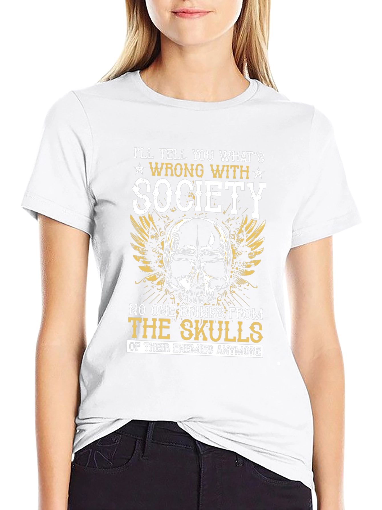 Skull Society T-Shirt - Edgy Graphic Tee