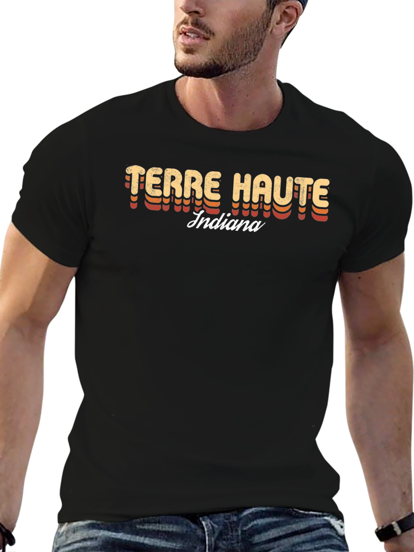 Terre Haute Indiana Retro Graphic T-Shirt