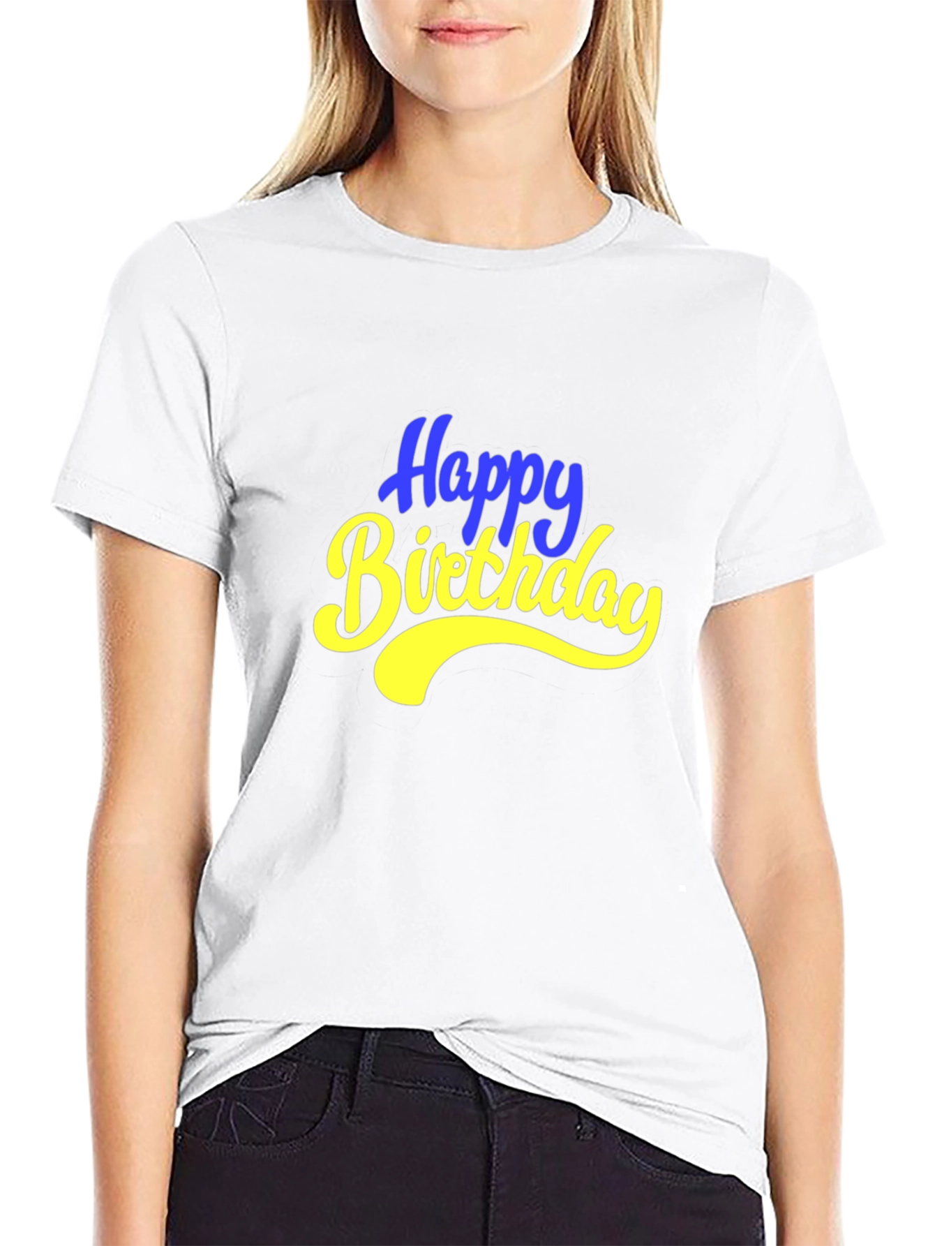 Happy Birthday Graphic T-Shirt - Black