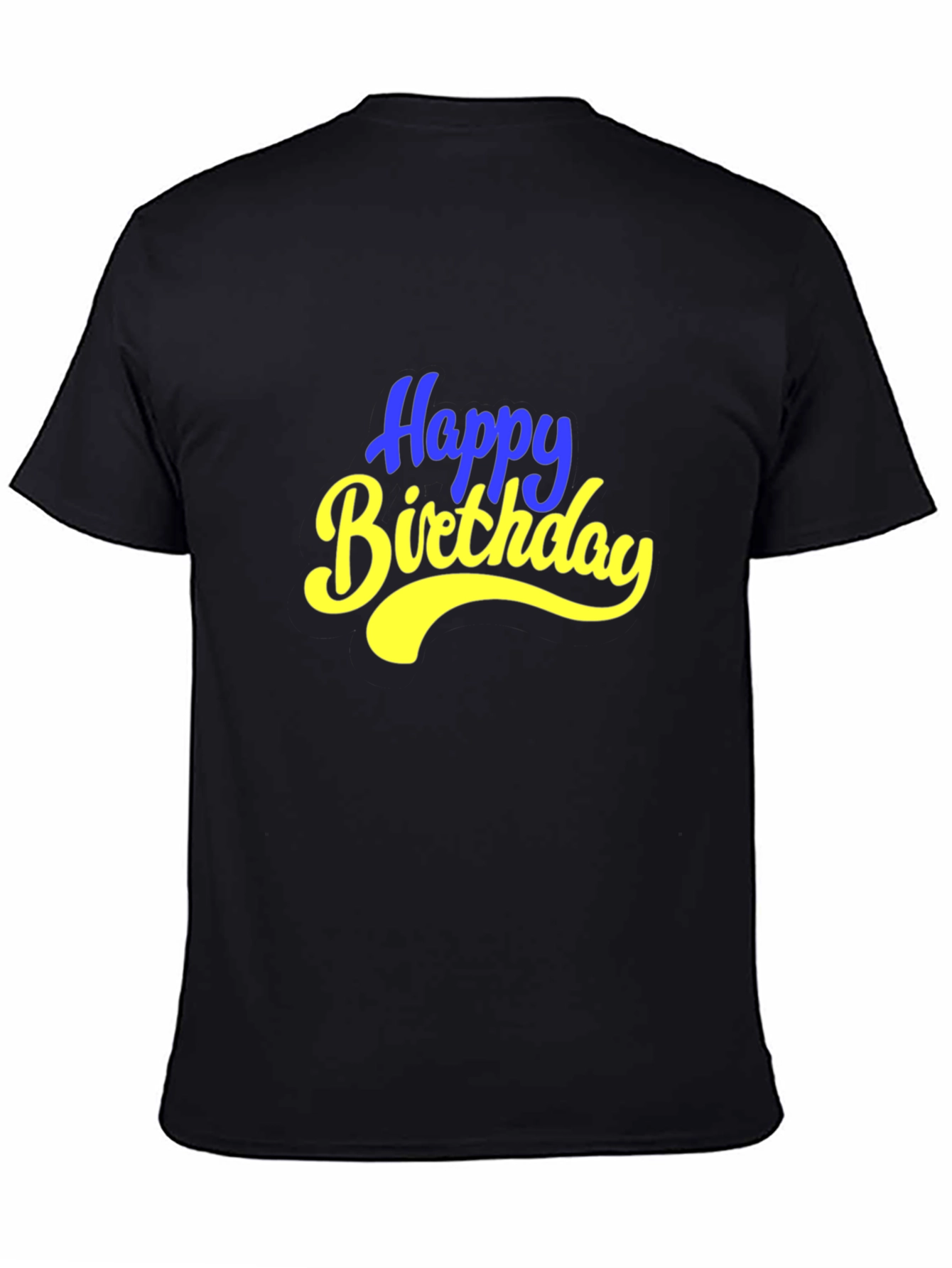 Happy Birthday Graphic T-Shirt - Black