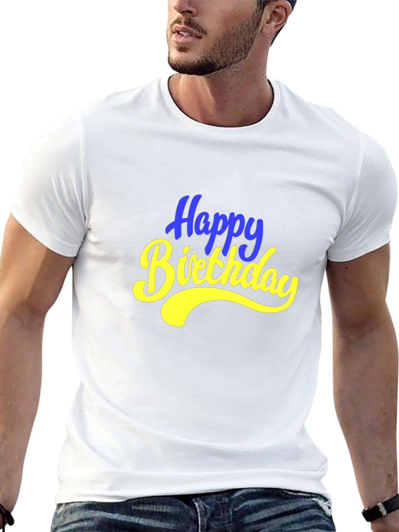 Happy Birthday Graphic T-Shirt - Black