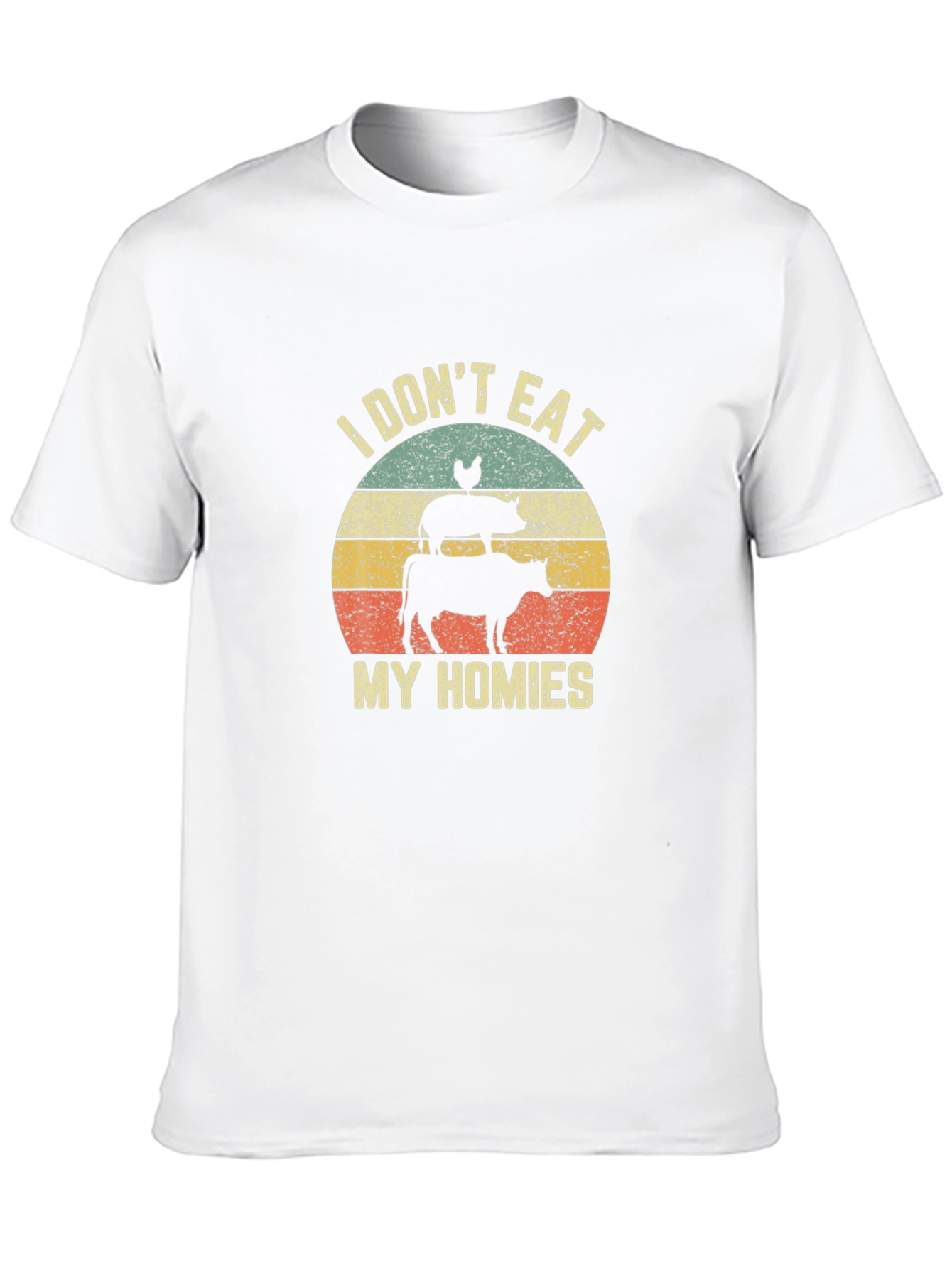 I Dont Eat My Homies T-Shirt Vegan Animal Lover