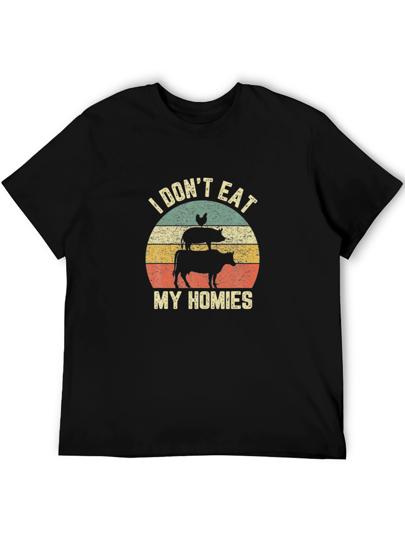 I Dont Eat My Homies T-Shirt Vegan Animal Lover