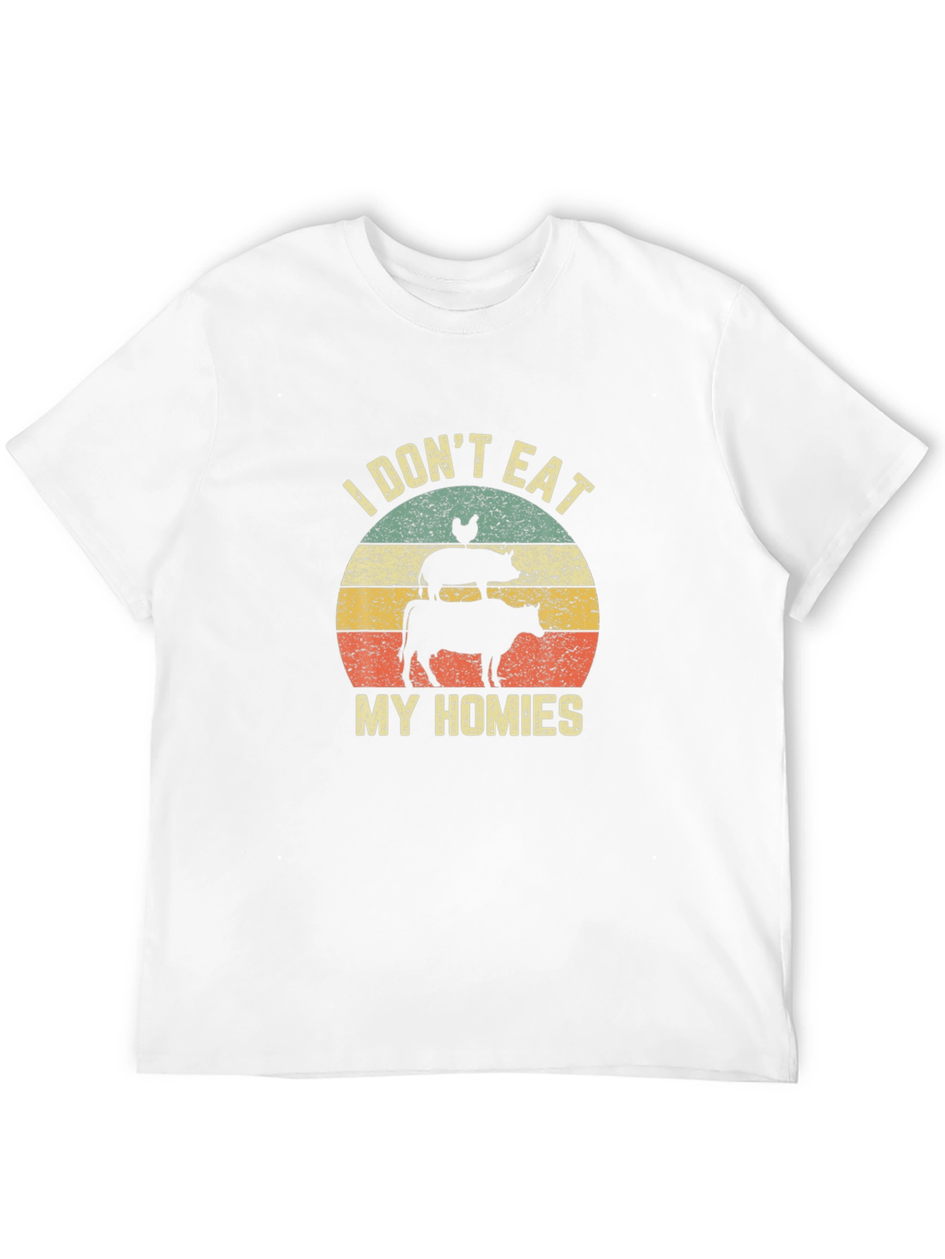 I Dont Eat My Homies T-Shirt Vegan Animal Lover