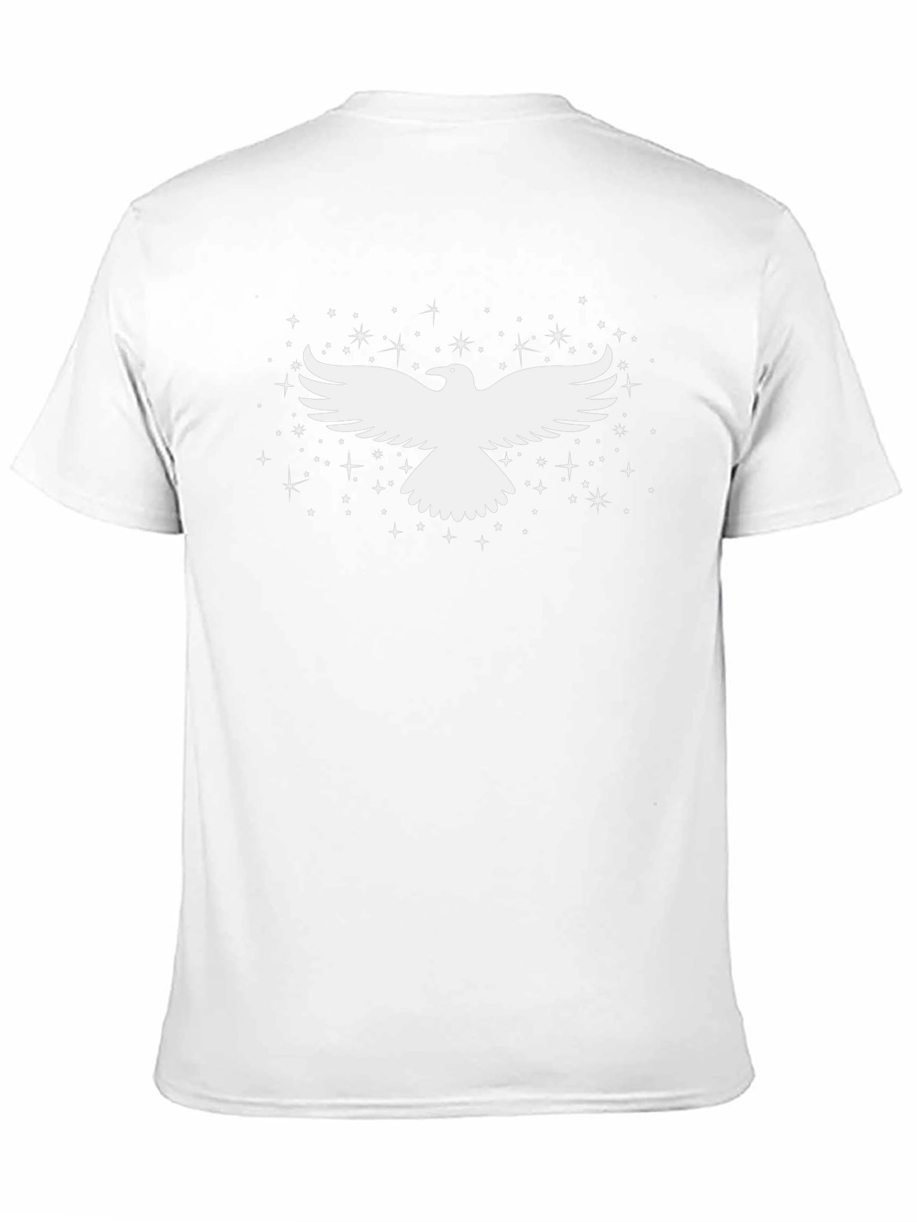 Raven Tee - Black Cotton Blend with Starry Design