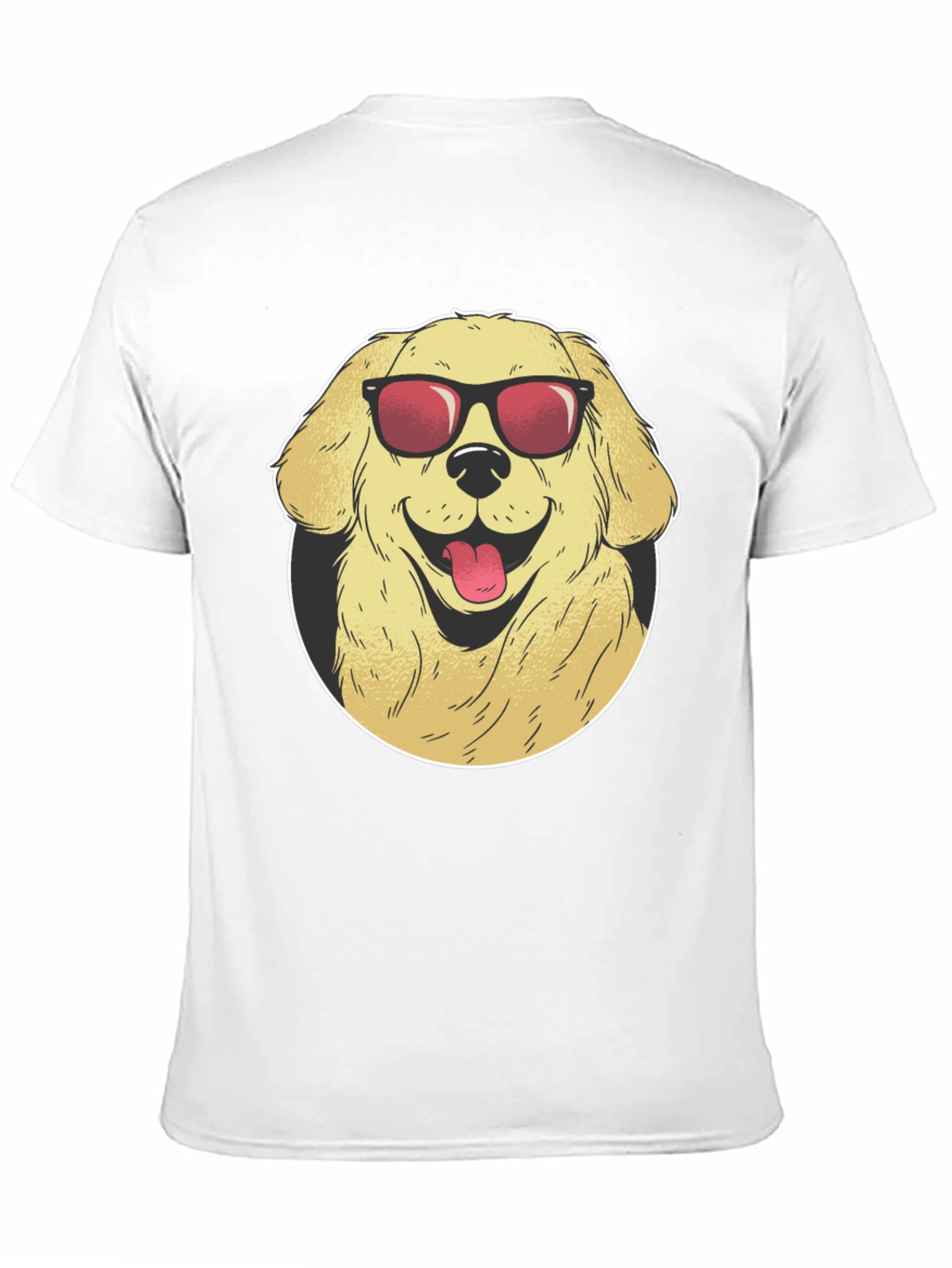 Cool Dog Graphic Tee - Black Cotton T-Shirt