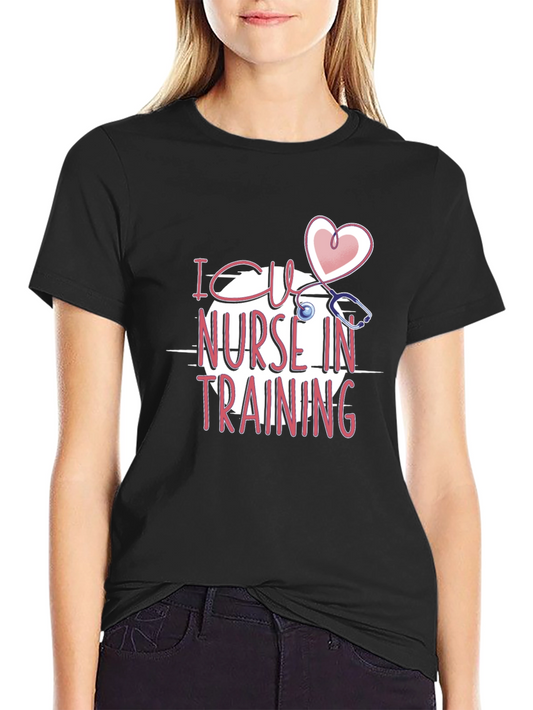 I CU Nurse in Training Black T-Shirt