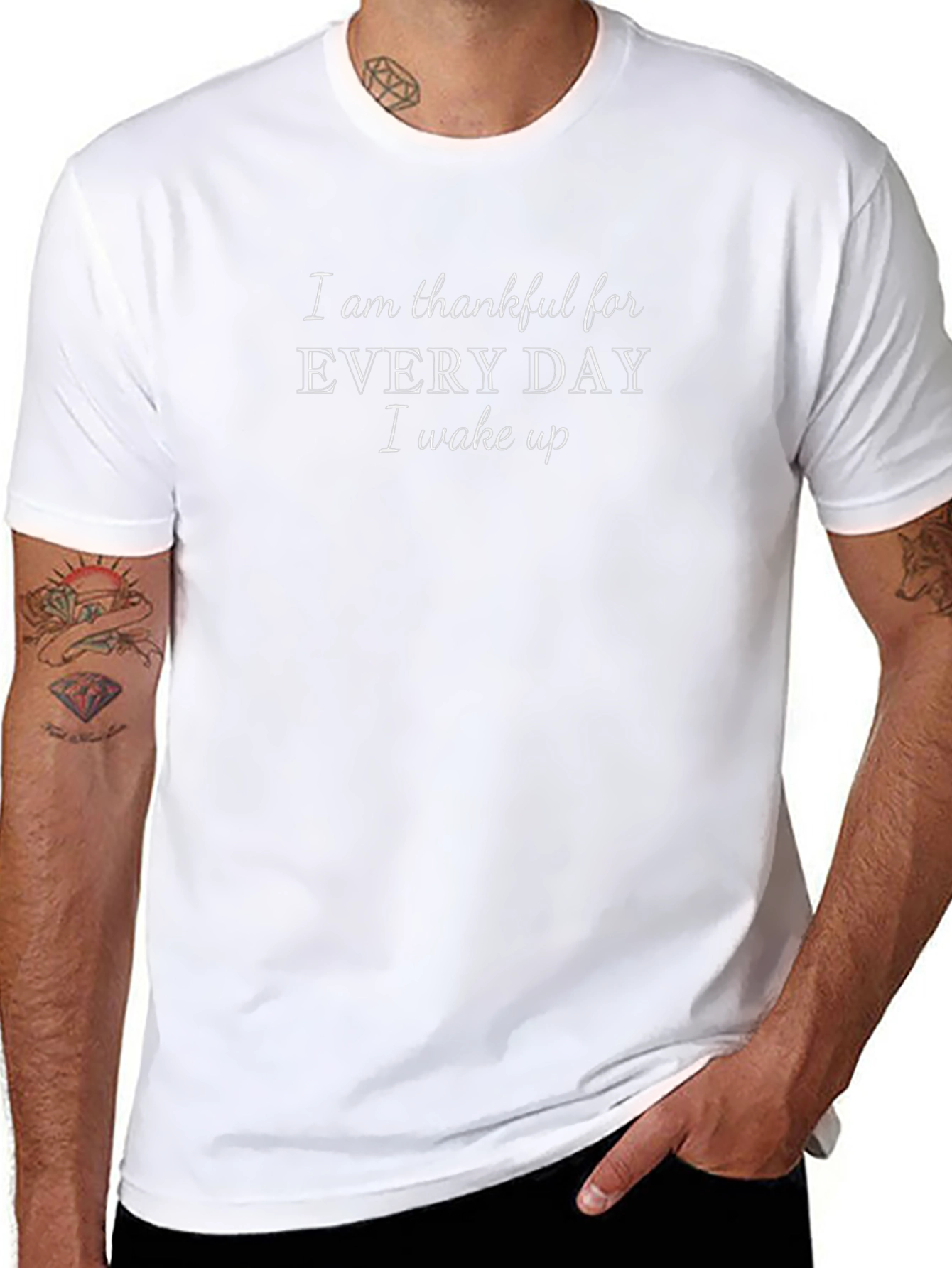 Thankful Everyday Black T-Shirt