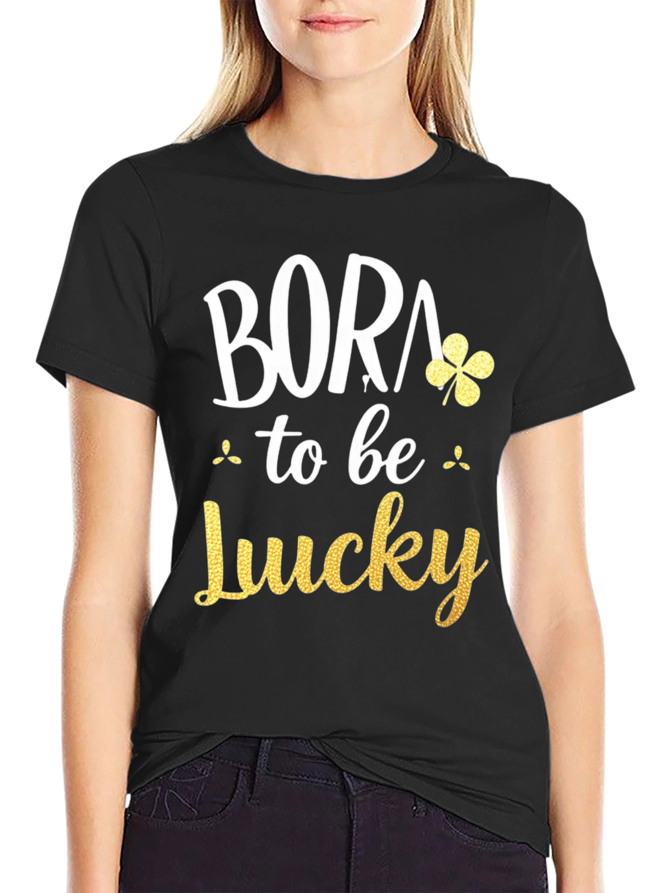 Born to be Lucky Shamrock Tee