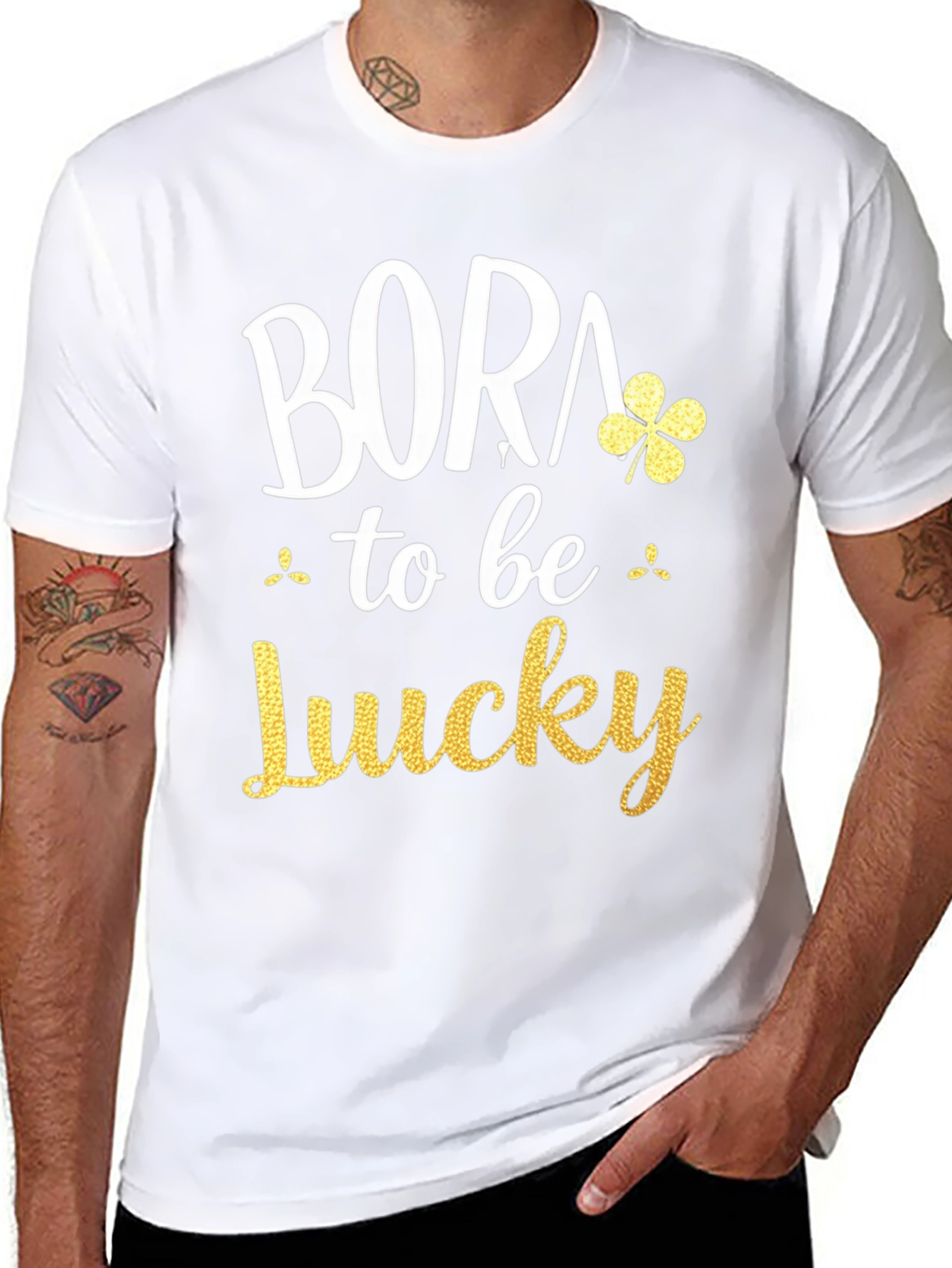 Born to be Lucky Shamrock Tee