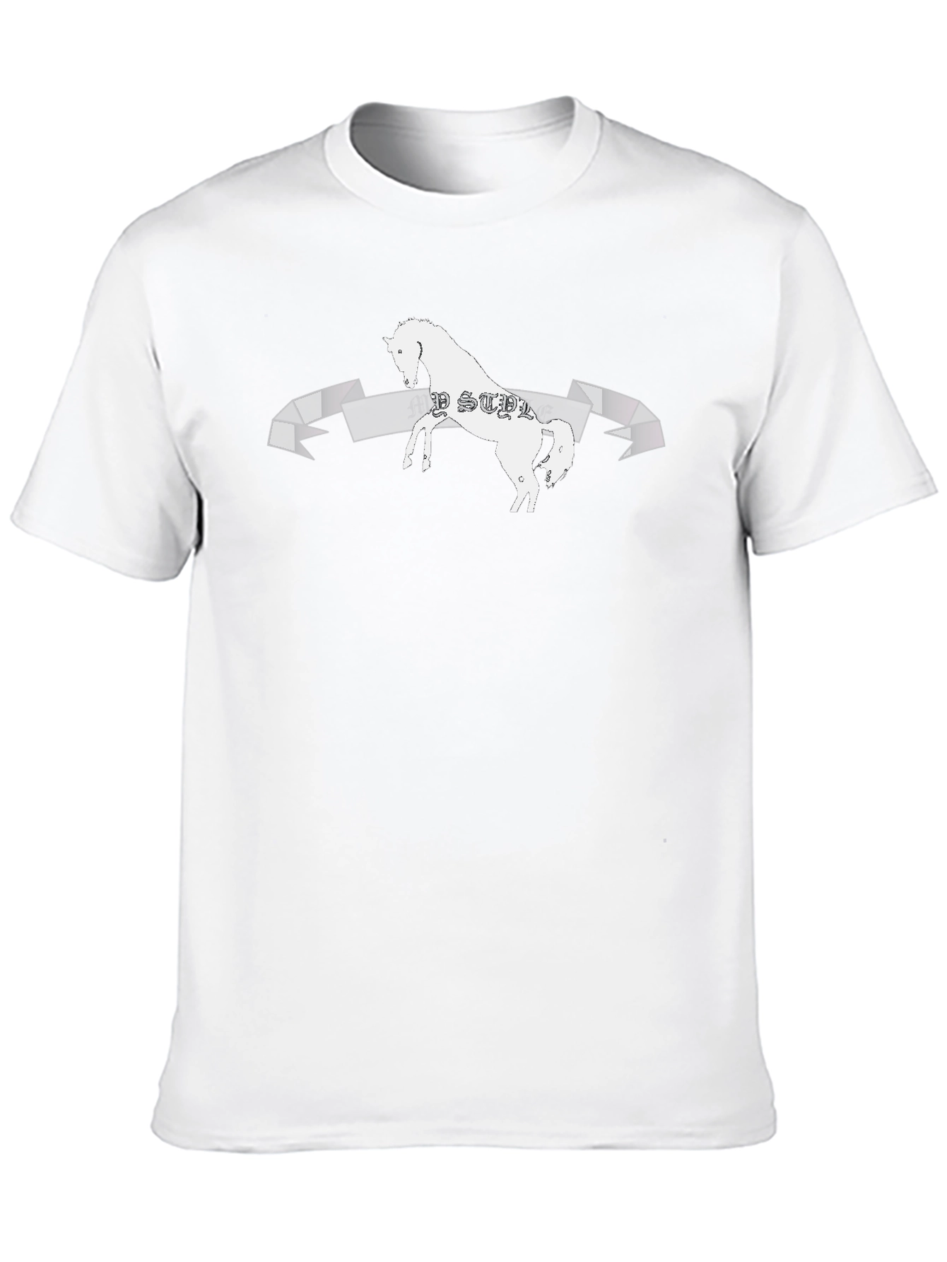 Black Horse Graphic T-Shirt - My Style