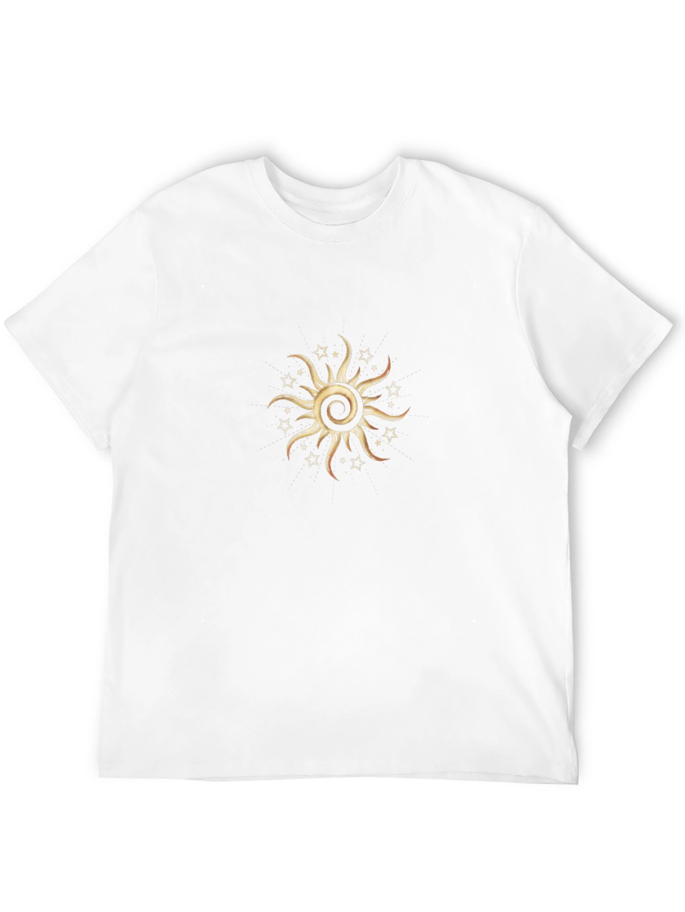 Sun & Stars Graphic Black Tee
