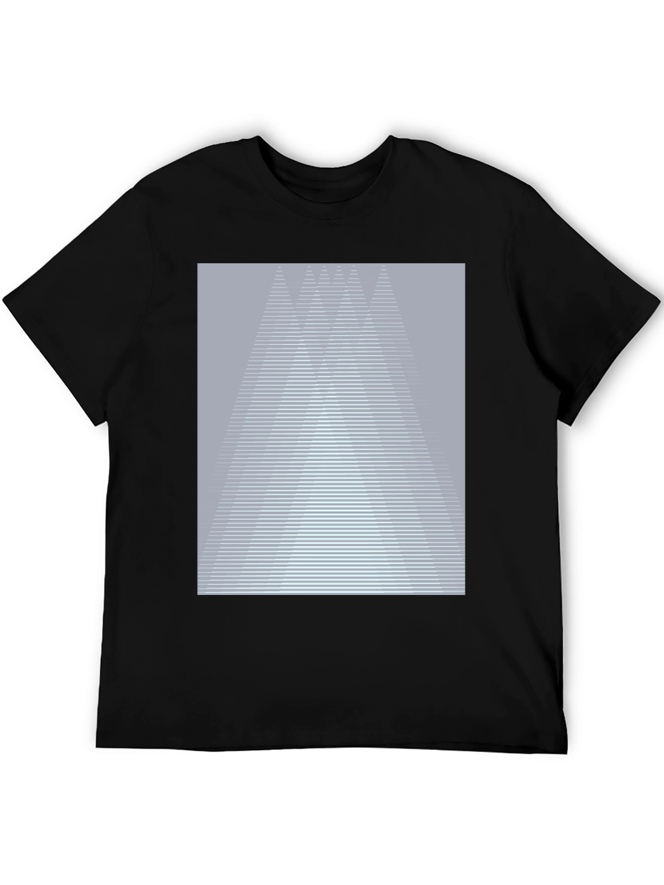 Abstract Geometric Graphic Tee - Modern Casual Shirt