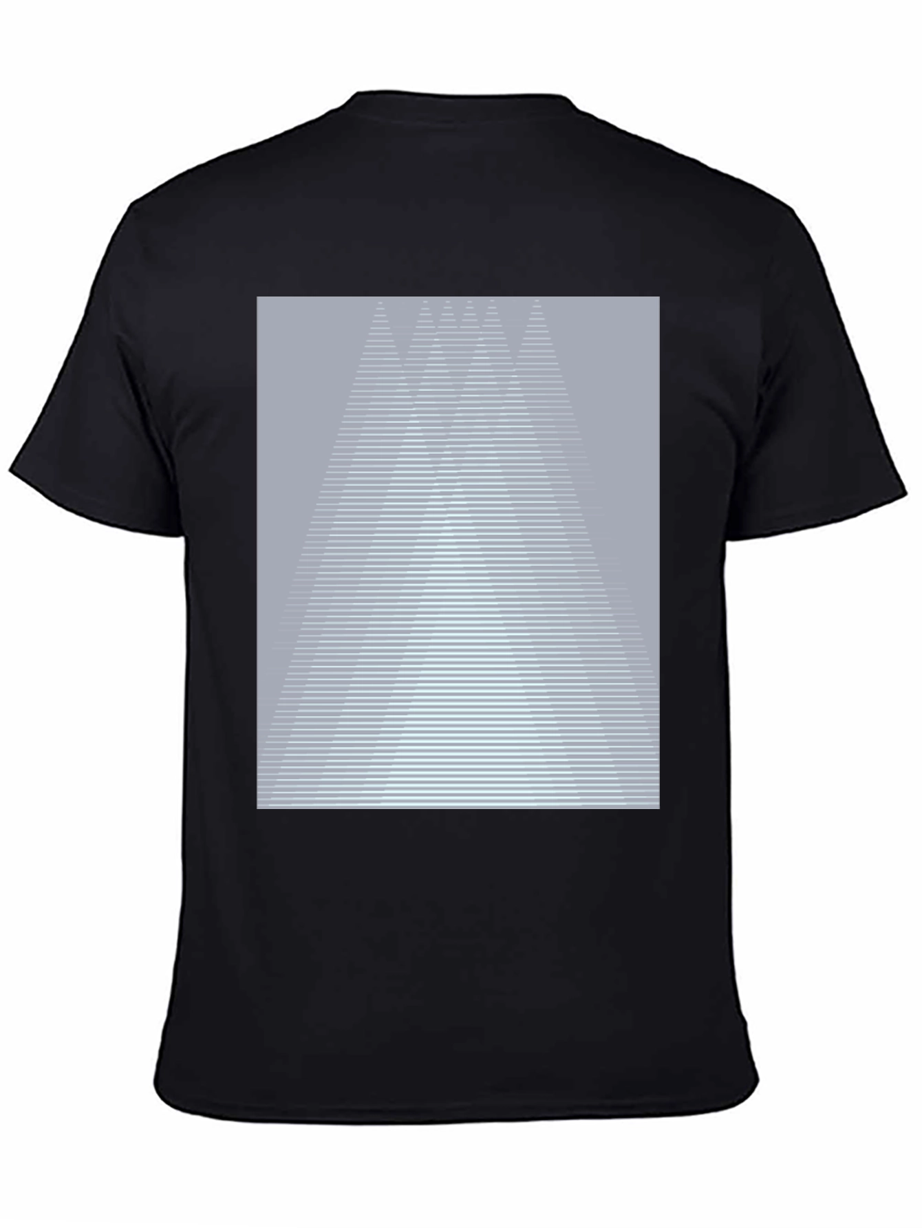 Abstract Geometric Graphic Tee - Modern Casual Shirt