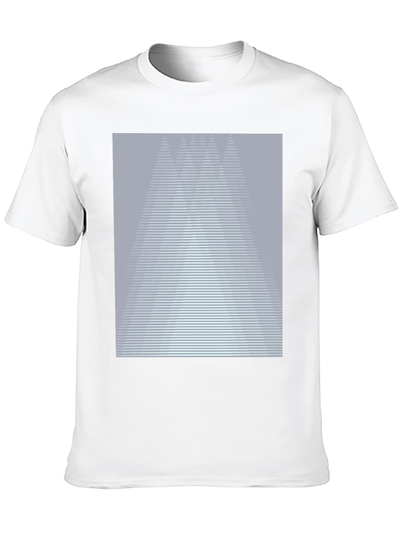 Abstract Geometric Graphic Tee - Modern Casual Shirt