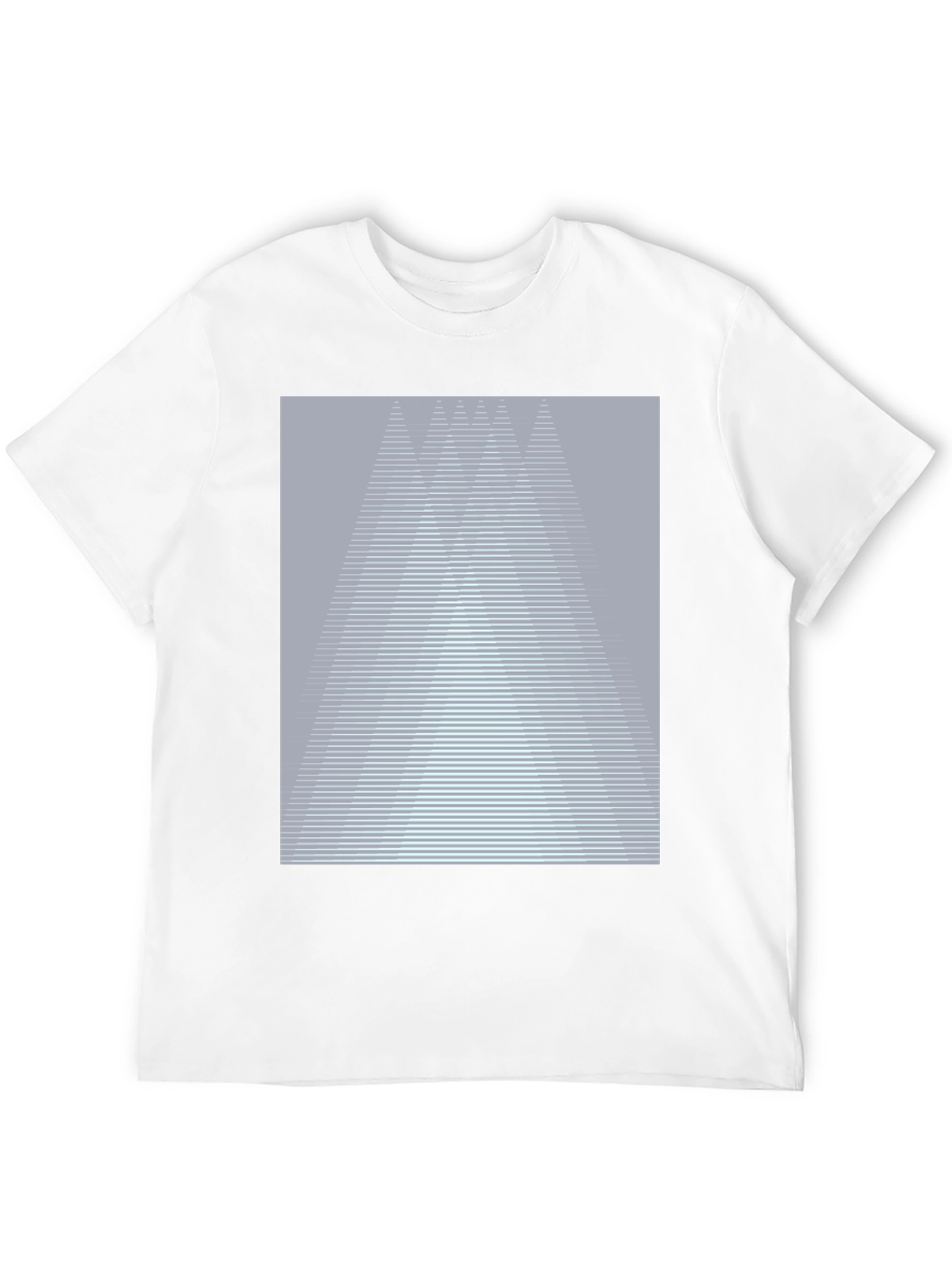 Abstract Geometric Graphic Tee - Modern Casual Shirt