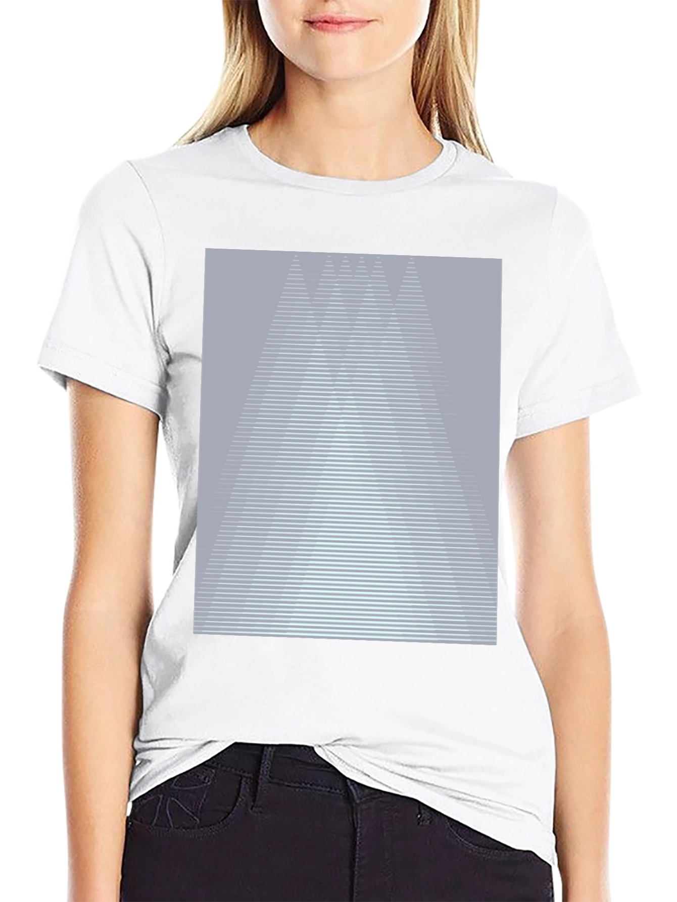 Abstract Geometric Graphic Tee - Modern Casual Shirt