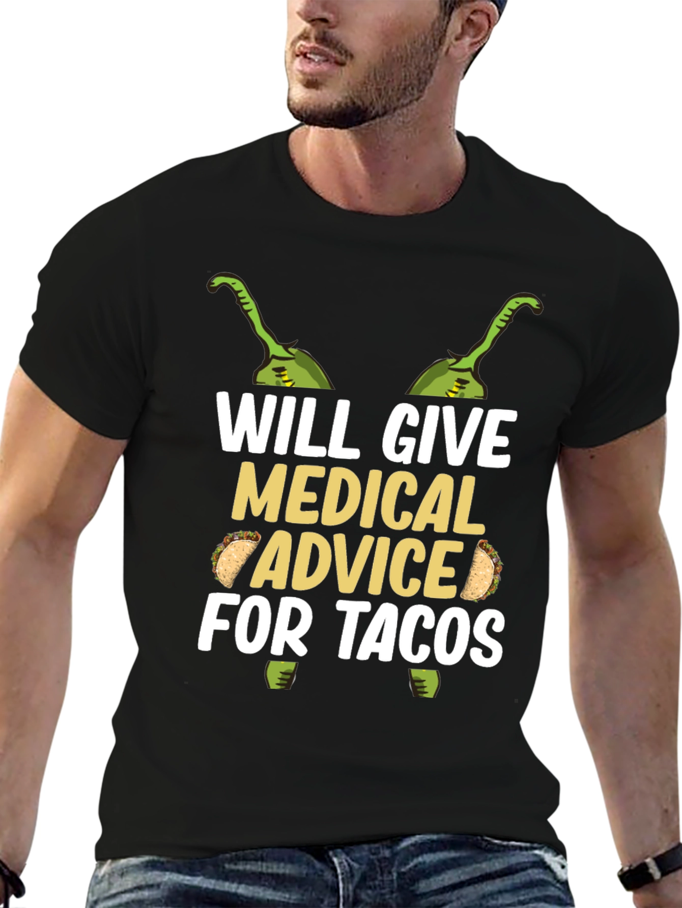 Medical Advice for Tacos Graphic T-Shirt