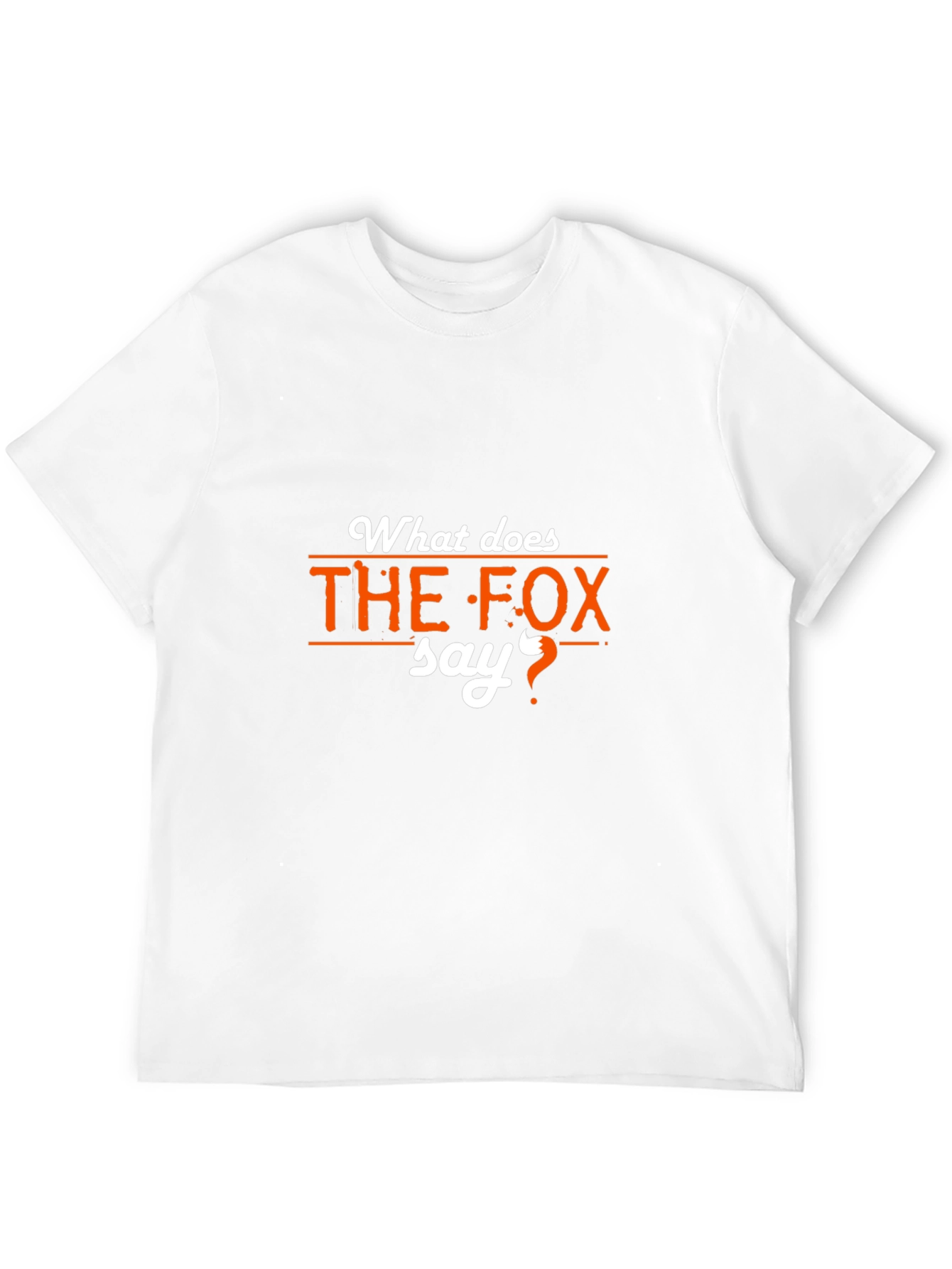 What Does the Fox Say? Black T-Shirt