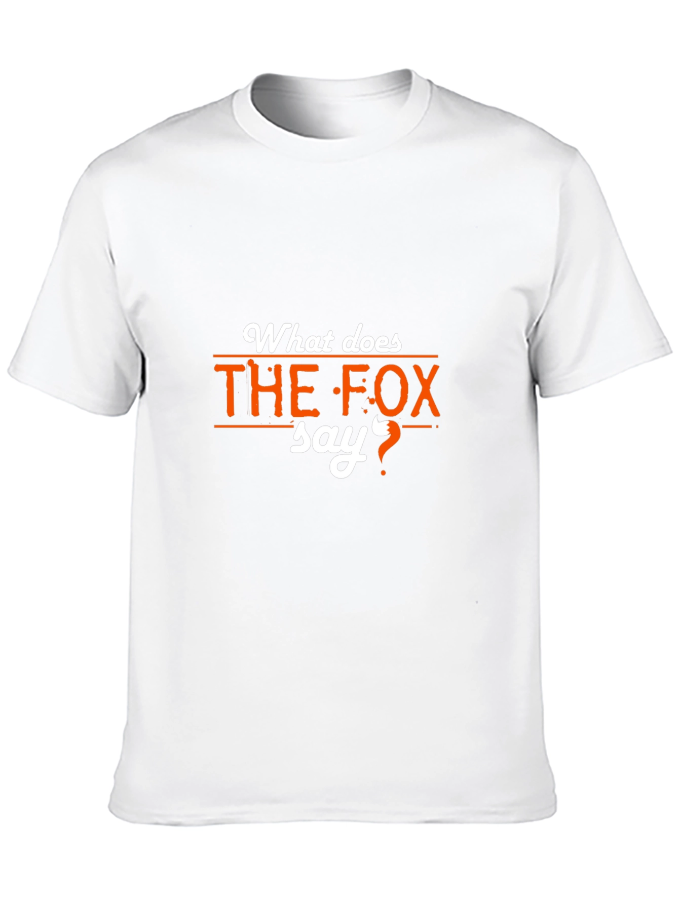 What Does the Fox Say? Black T-Shirt
