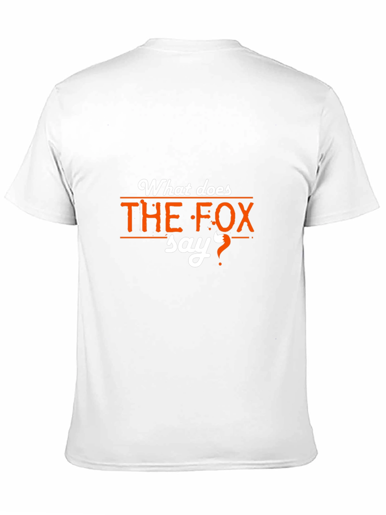 What Does the Fox Say? Black T-Shirt