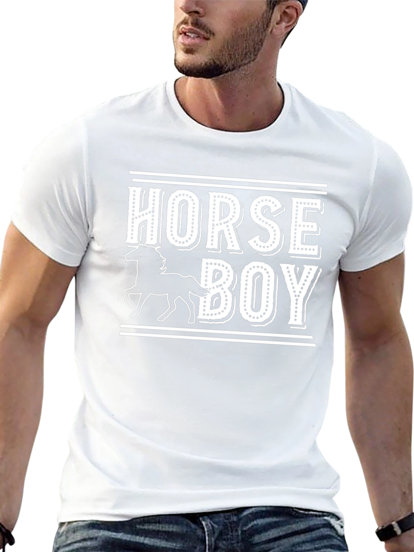 Horse Boy T-Shirt - Black