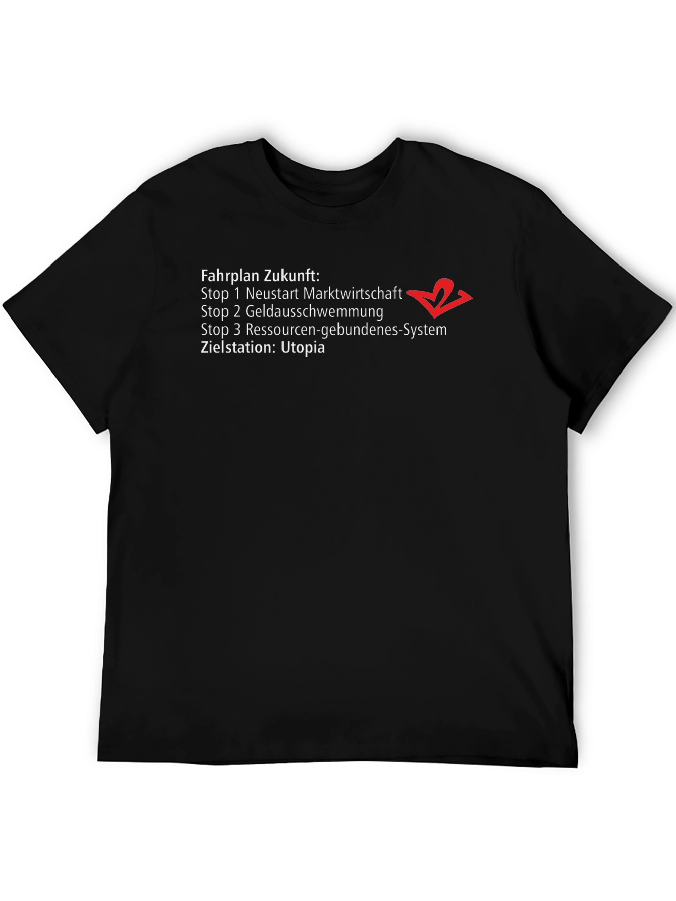 Fahrplan Zukunft Utopia Graphic T-Shirt