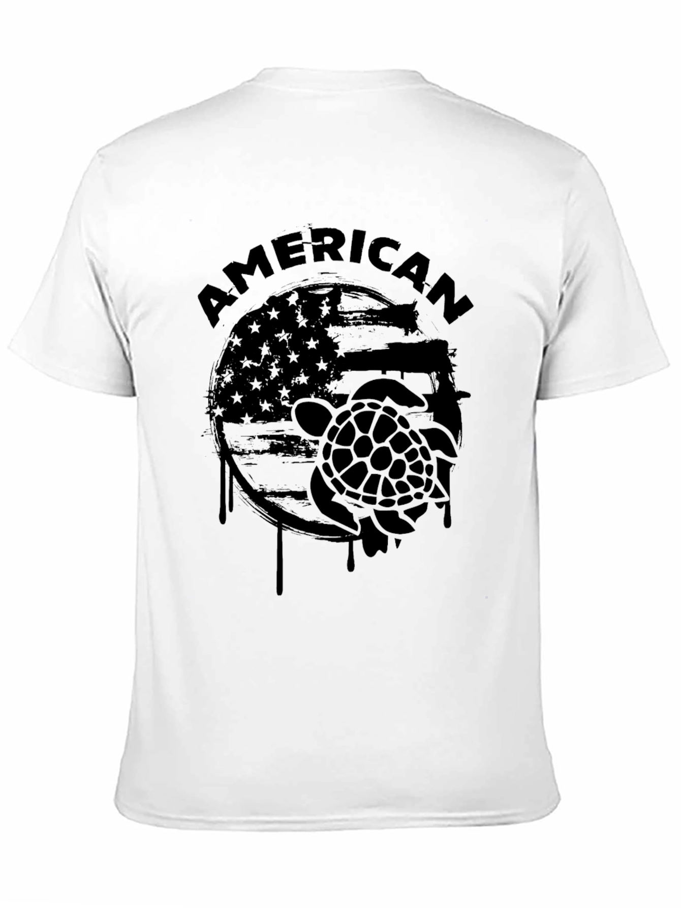 American Turtle Graphic T-Shirt