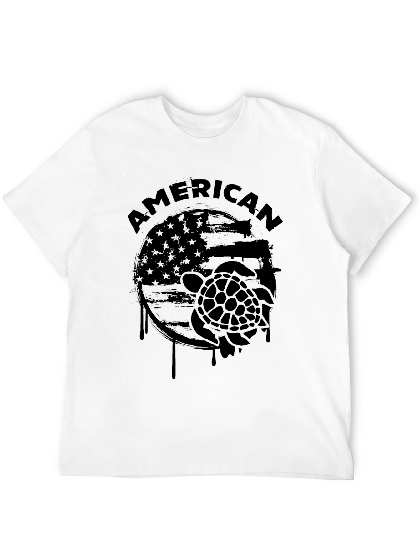 American Turtle Graphic T-Shirt