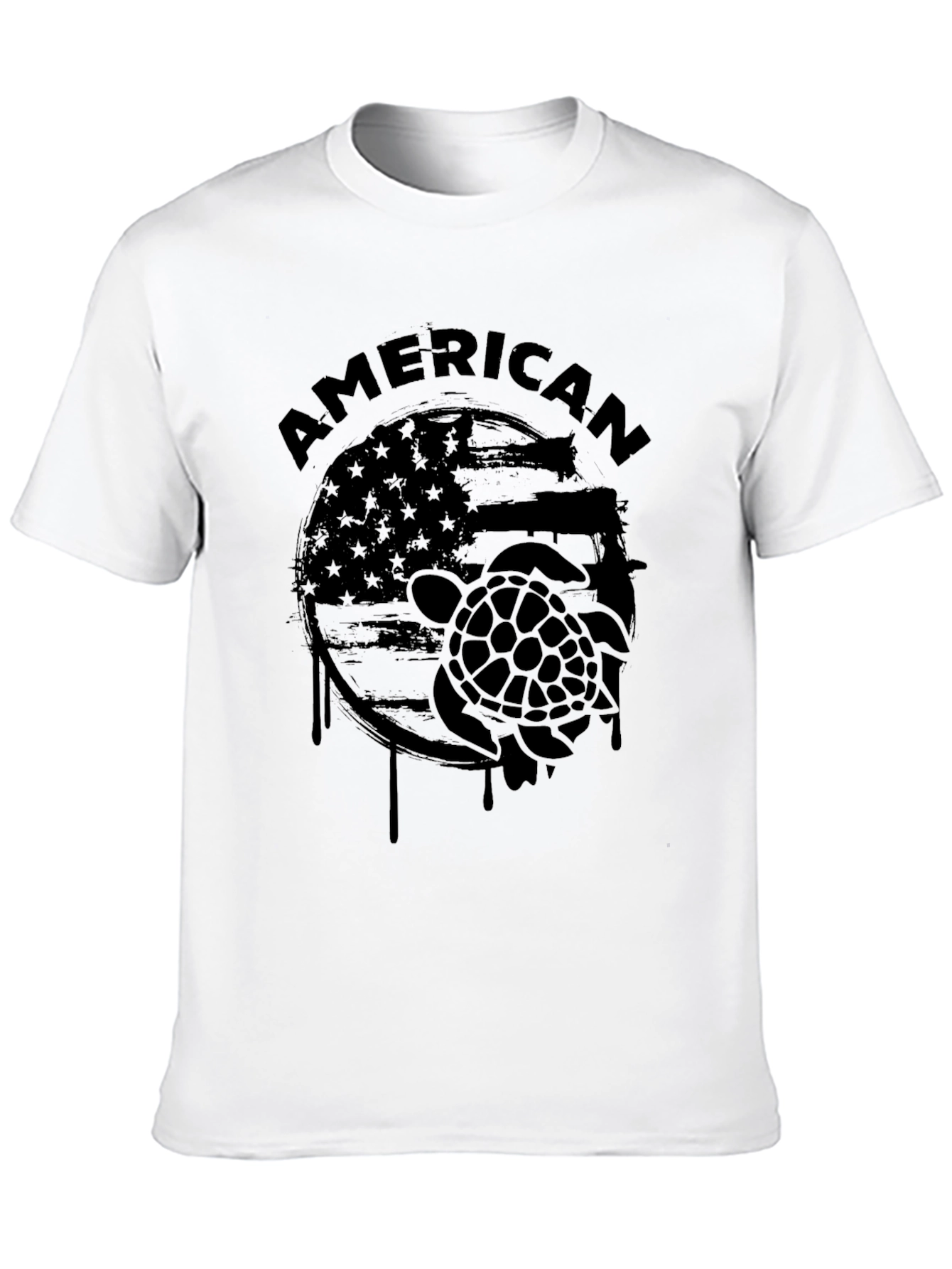 American Turtle Graphic T-Shirt