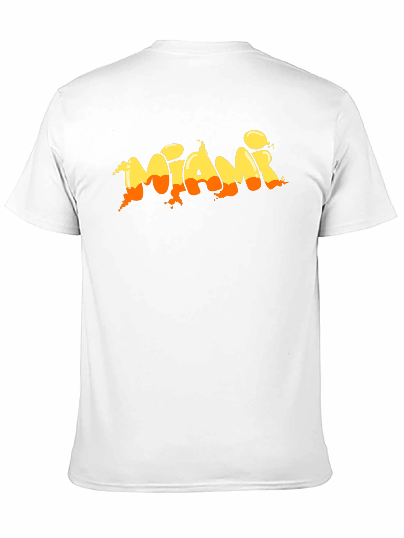 Miami Graphic Print Black T-Shirt