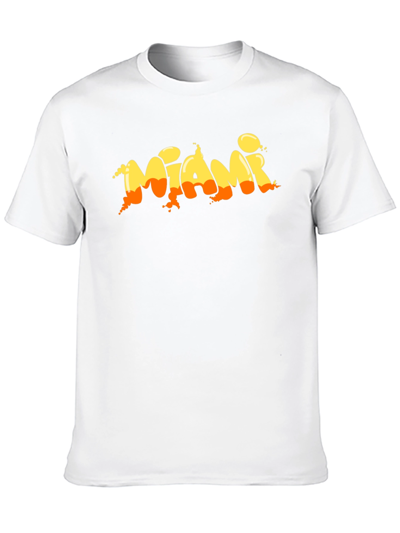 Miami Graphic Print Black T-Shirt