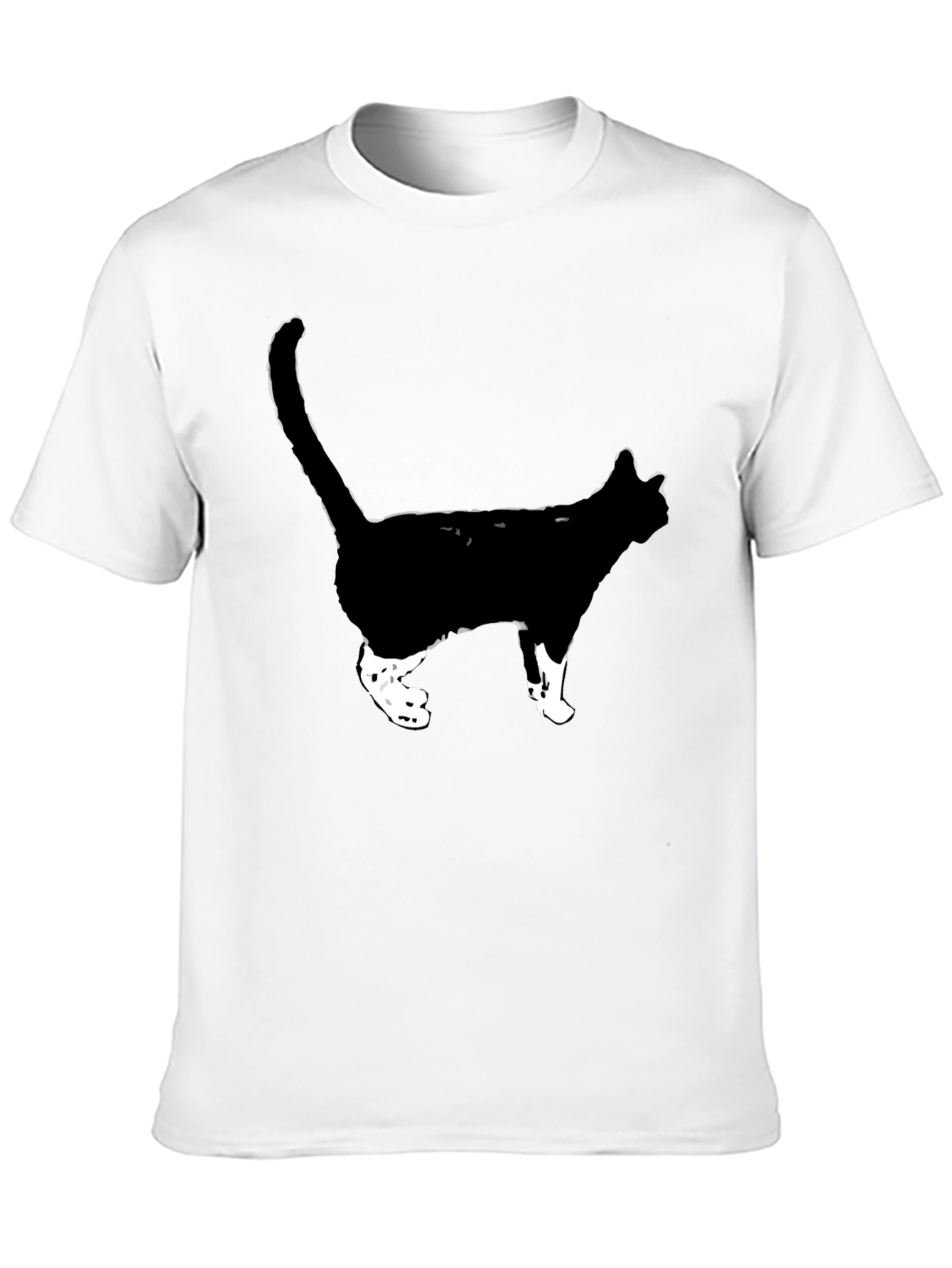 Cool Cat Graphic Tee - Black