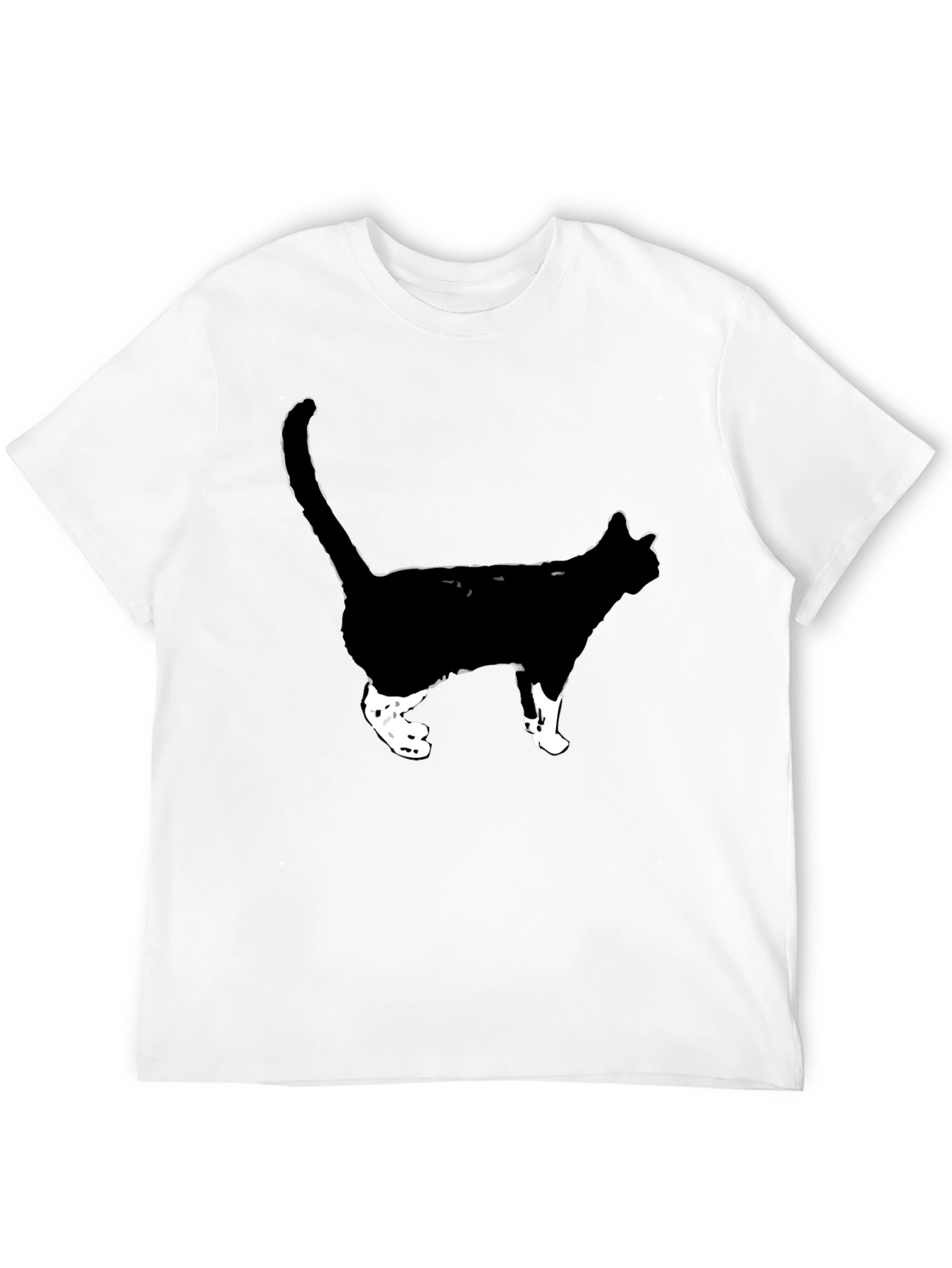Cool Cat Graphic Tee - Black