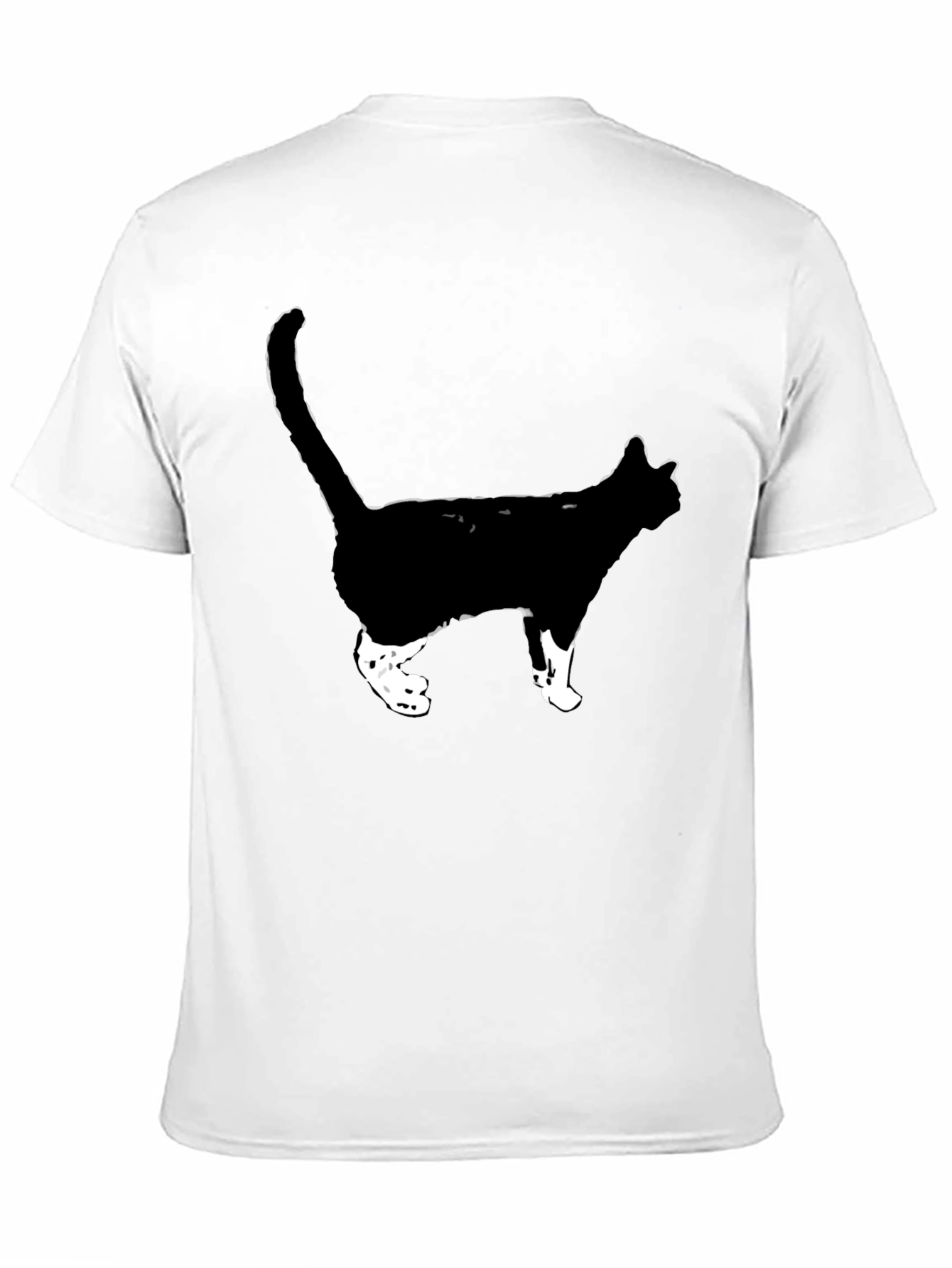 Cool Cat Graphic Tee - Black