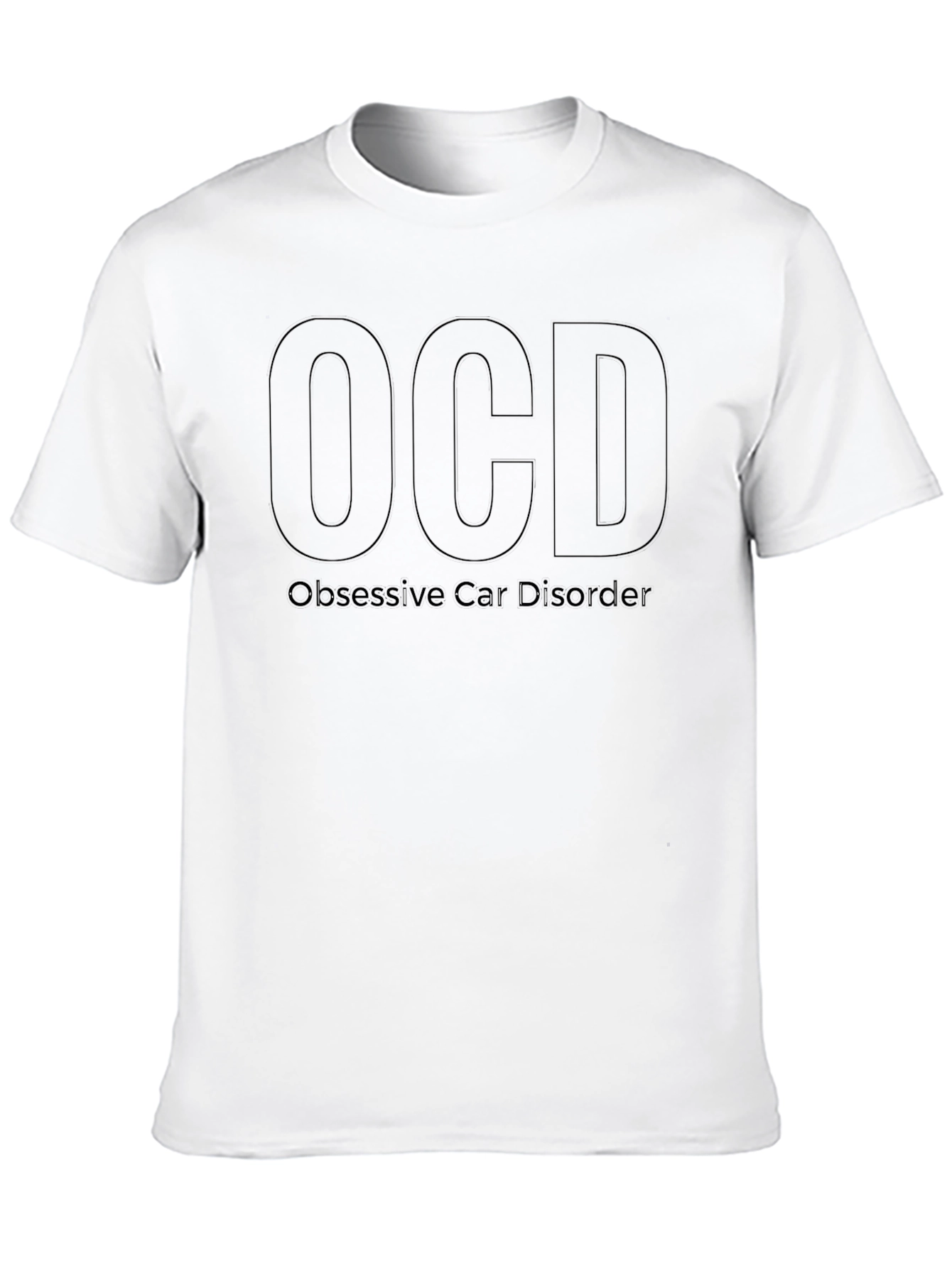 OCD Obsessive Cat Disorder Funny Black T-Shirt
